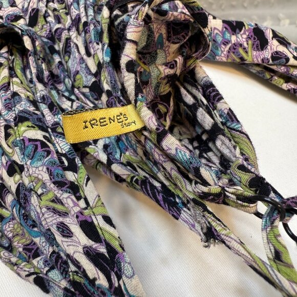 Floral BoHo Spaghetti-Strap Floor-Length Dress - Picture 10 of 14